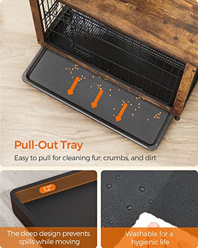 image for Feandrea Dog Crate Furniture, 44.1