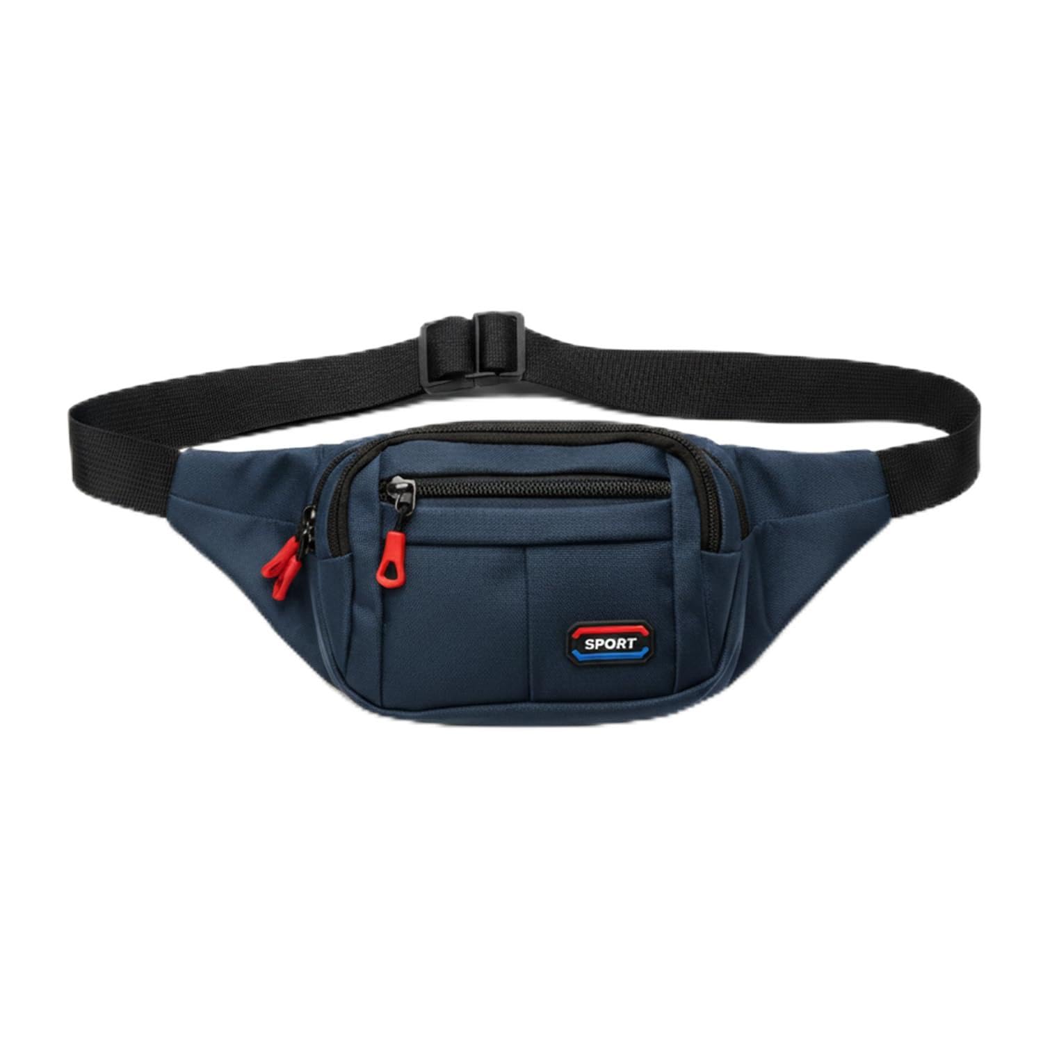 KARP Large Cross Body Fanny Pack Pockets,Gifts for Enjoy Sports Workout Traveling Running Casual Hands-Free Wallets Waist Pack Phone Bag Carrying All Phones (Blue)-image-0
