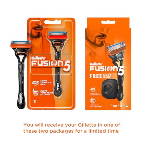 Gillette Fusion Manual Razor for Men | Pack of 1 | With styling back blade - Image 3