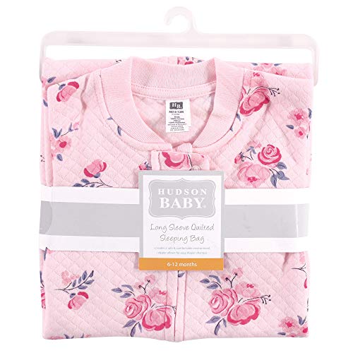 Image of Hudson Baby Unisex Baby Premium Quilted Long Sleeve Sleeping Bag and Wearable Blanket
