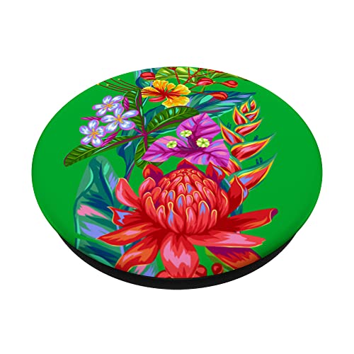 Aesthetic And Cozy Flower Mood Design For Beauty Searchers PopSockets Adhesive PopGrip, Black - Image 2