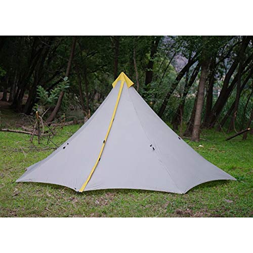 Tente pyramide sans tige en nylon 20D avec revêtement silicone