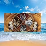 > - < - - Confort Maximum: Serviette de plage en microfibre, douce pour la peau, apporter le meilleur confort.