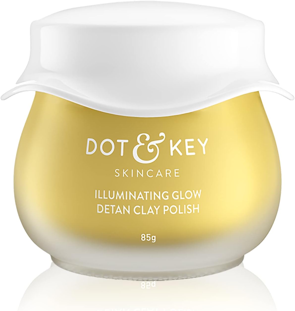 Dot & Key Illuminating Glow Detan Pack Clay Polish with Green Tea & Lemon Verbena | Detan Pack for Tan Removal | D Tan Face Mask for Tan Removal | For All Skin Types | 85g