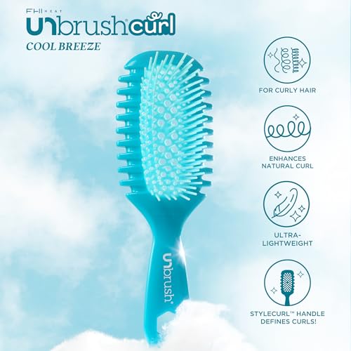Image of FHI Heat UNbrush Curl Collection for Pain-Free Brushing & Curl Enhancing Styling for Curly Hair Types - Use on Wet Hair Only