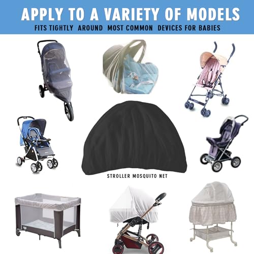 image for Wanateber Mosquito Net for Stroller 2Pack - Protective Baby Stroller M