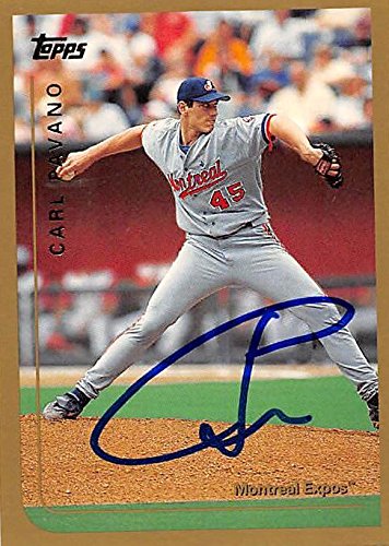 Sports Memorabilia Autograph Warehouse 244841 Carl Pavano Autographed Baseball Card - Montreal Expos, FT 1999 Topps - No. 264