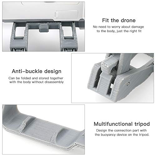 Rcgeek Landing Gear Leg Extension Floating Stick Kits Compatible with XIAOMI FIMI X8 SE 2020 Drone Landing on Water FIMI X8 SE 2020 Drone Extenders Holder Emergency Landing Training Part Accessories W - Thumbnail 5