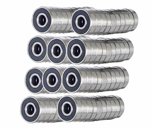 Pack Of 100 608-2Rs Skateboard/Inline Skate/Rollerblade/Hockey Ball Bearings 8Mm X 22Mm X 7Mm Vxb Brand #TOP4