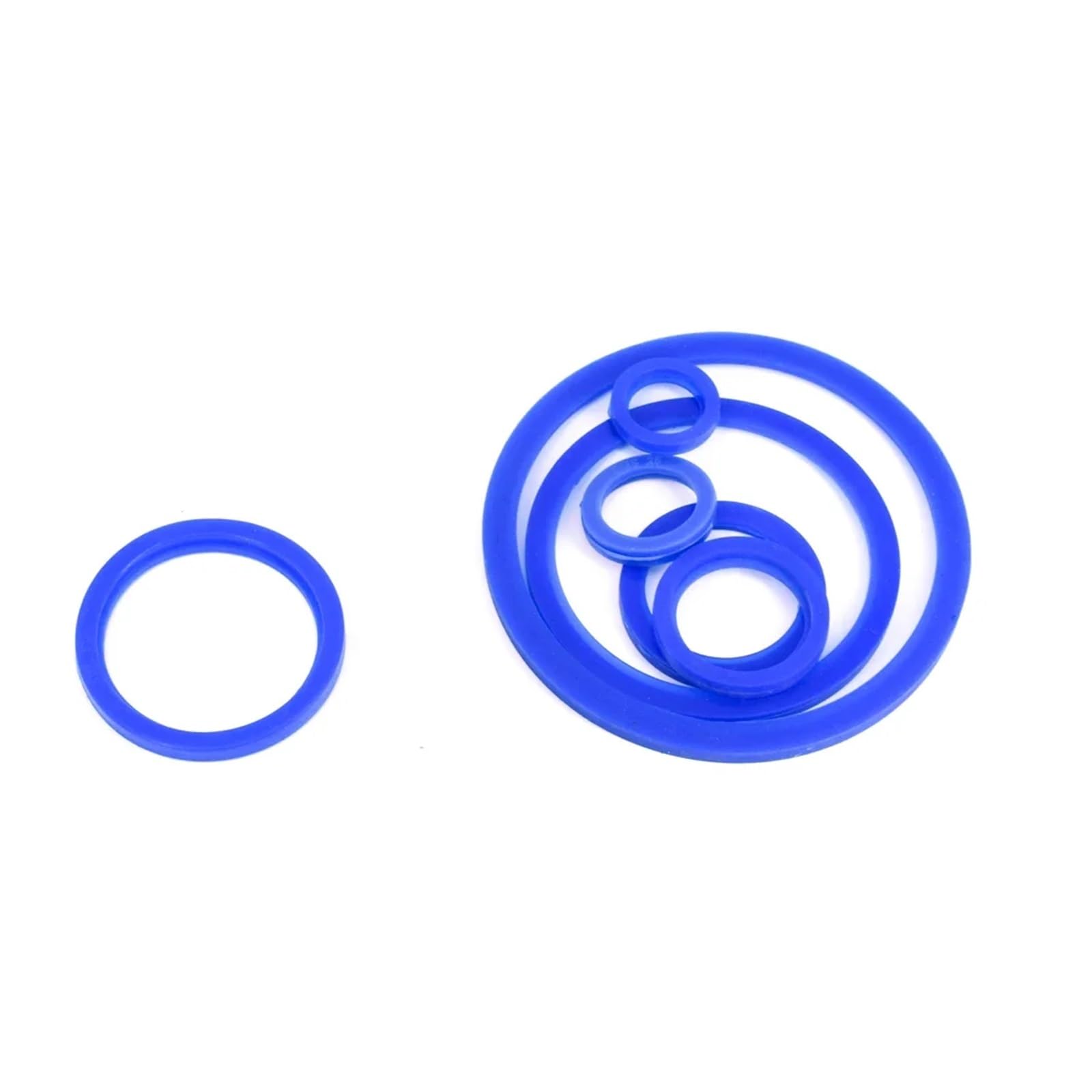 Sello de aceite, Junta de sellado, Anillo de junta de silicona azul for soldadura de diámetro exterior de 19/25/32/38/45/51/63/76/89/102/108 mm, reparación casera(204MM)