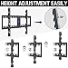 Mounting Dream Fixed TV Wall Mount TV Bracket for 42-70 inch TVs, Low Profile TV Mount with Height Adjustable Holds up to 132 lbs, Max VESA 600 x 400mm, TV Mounts Fit 16'' / 18'' / 24'' Wood Studs
