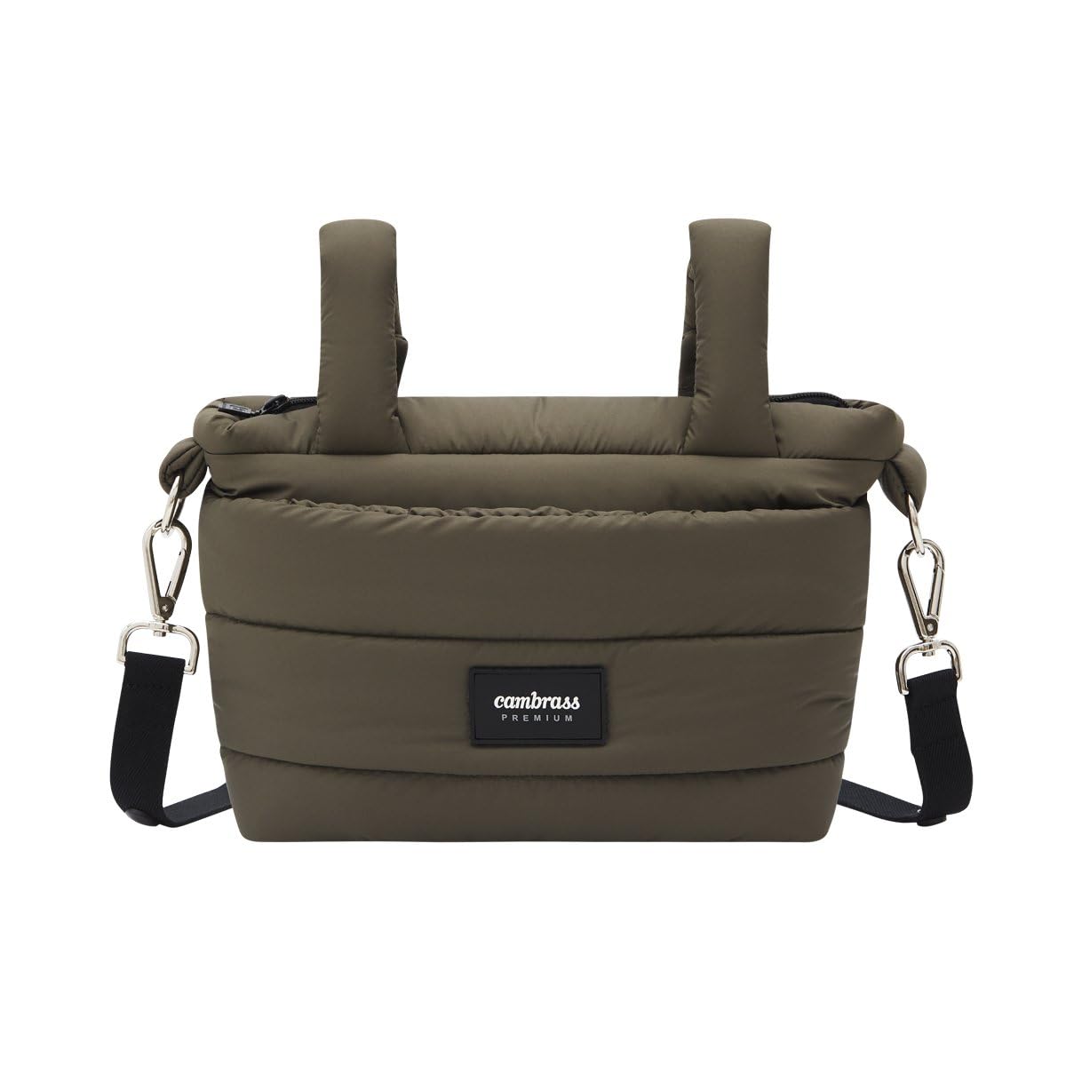 Cambrass-Bolso carro maternal para bebe-bolso de maternidad para carritos de bebe-organizador para pañales y otras cosas de bebe-Urban Kaki 13x38x20 cm