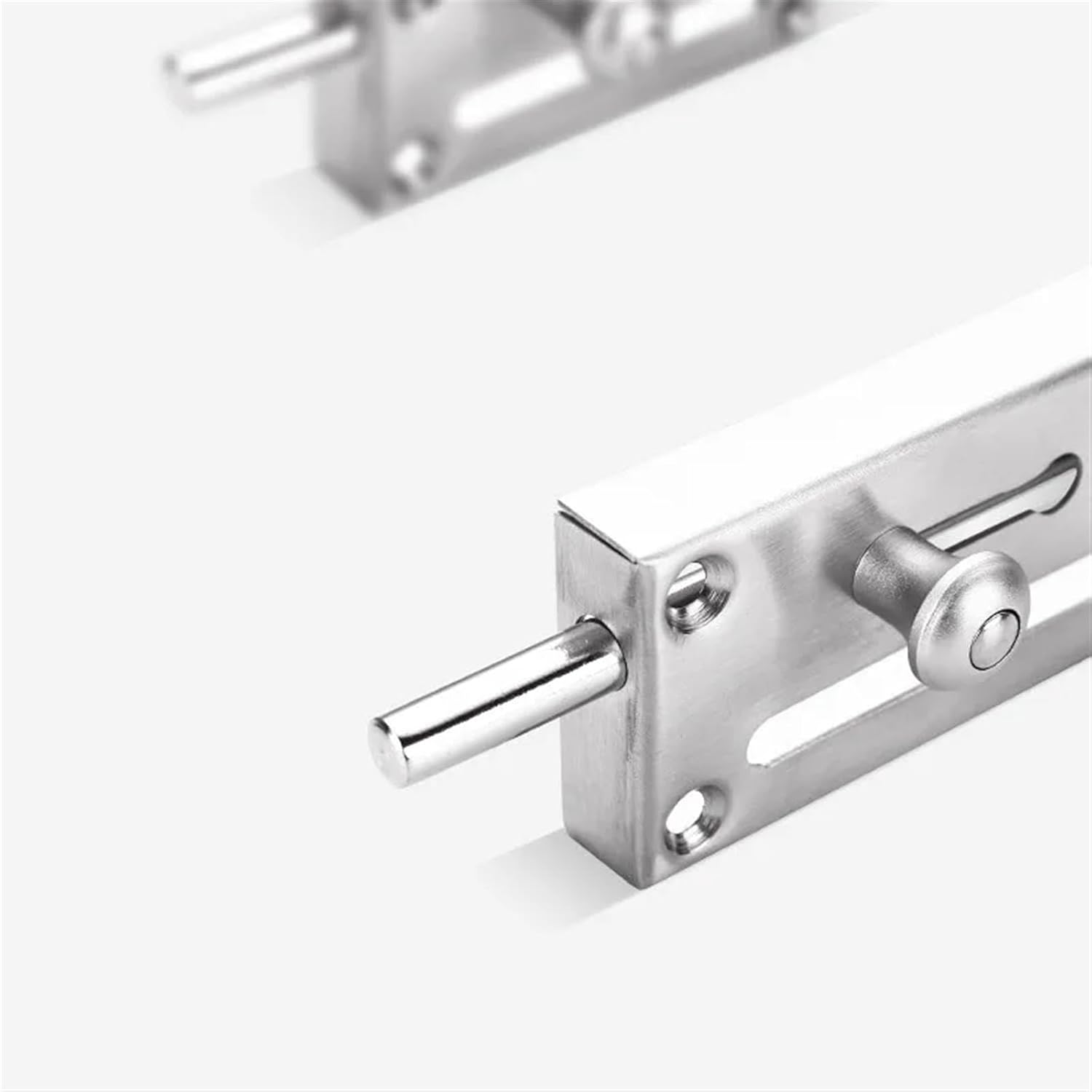 1Pcs Stainless Steel Security Door Chain Lock Slide Bolts for Hotel Living Room Bedroom Door Latch Furniture Hardware(B)