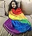 Sleeping Partners Oversize Blanket - Rainbow Pride Flag Print | 60