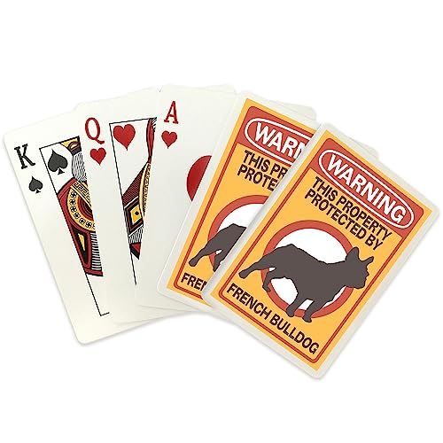 Baraja Póker Bulldog Francés 52 Cartas miniatura 2