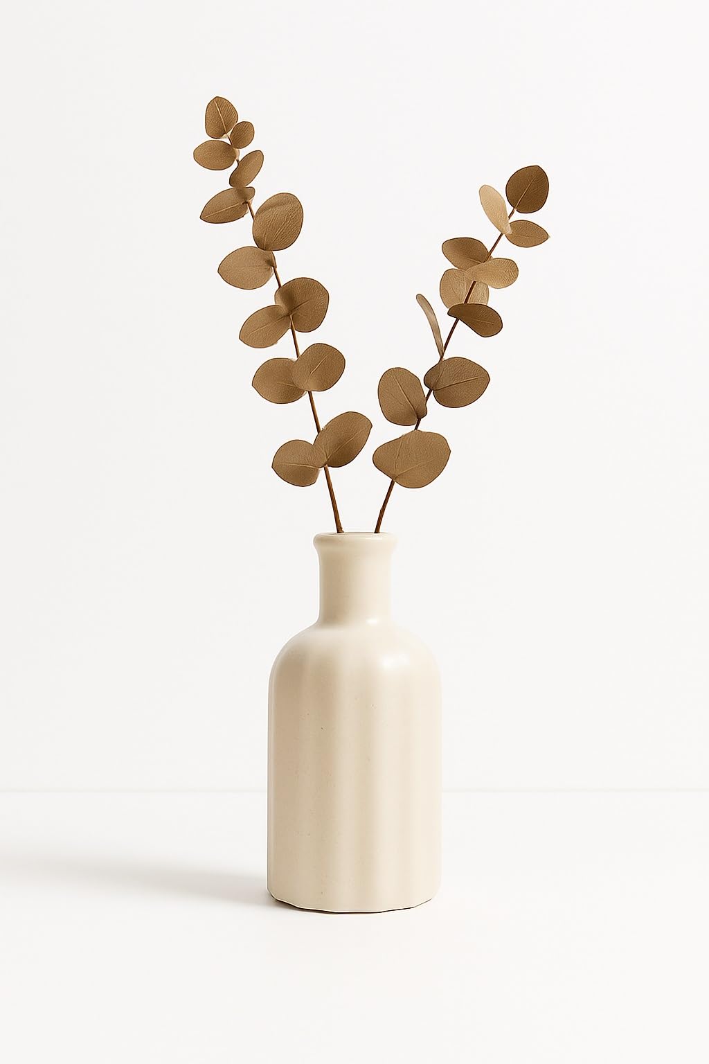 Globally Indian Ceramic Flower Vase Collection for Home Decor and Gifting, Flower Vase for Living Room & Office Decor, Pampas Grass Vase Contemporary Design for Home Decor (GIHDV012)-image-32