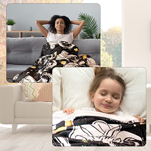 Tupmnbry Pug Dog Throw Blanket Cute Puppy Printed Blanket Super Soft Flannel Throw Blanket Lightweight Fluffy Plush Fuzzy Bed Blanket For Cute Pet 60"X80" #TOP3