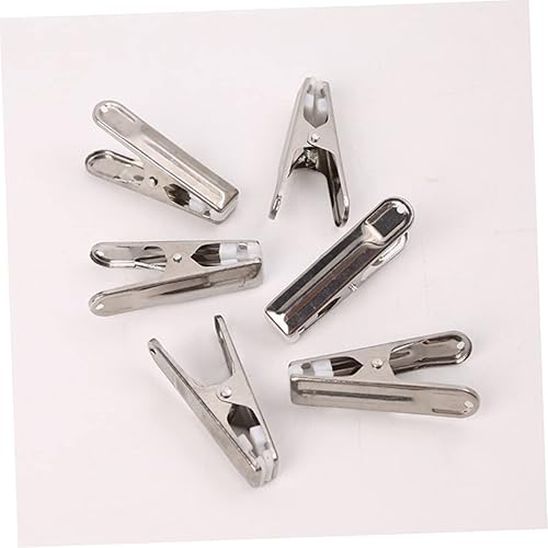 Miniatura 9 de TIDTALEO Pinzas de ropa clásicas de plata de acero inoxidable para colgar la ropa