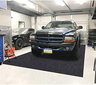Garage Floor Mat,Absorbent Oil Mat—Floor Mat for Golf Carts,Motorcycles,Protect Garage and Shop Floor Surface,Absorbent Felt and Leak-Resistant Anti-Slip Backing,Reusable/Washable (7'6