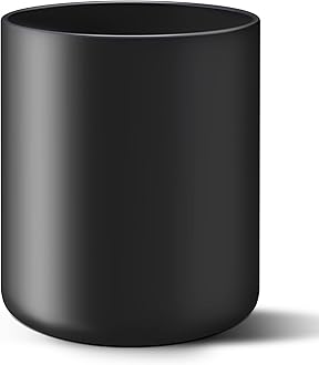 Black Kitchen Utensil Holder for Countertop, Large 7.2 Matte Ceramic Cooking Utensil Crock for Counter Easy to Clean, Modern Spatula Holder for Farmhouse Décor 7.2×5.8 INCH