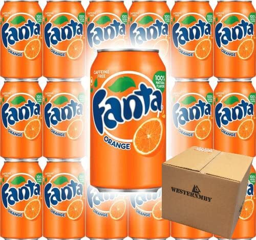 Fanta Orange Soda, 12 Fl Oz Cans (Pack of 15, Total of 180 Fl Oz)