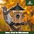 Kingsyard 4.5-Cups Large Metal Bird Feeders for Outdoors Hanging with 8 Ports, Tube Bird Feeder with Seed Tray, Weatherproof Chew Proof Roof for Cardinal Finch, Black