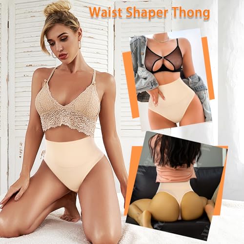 Image of Womens Thong Shapewear Mid to High Waisted Shaper Thong WN0017