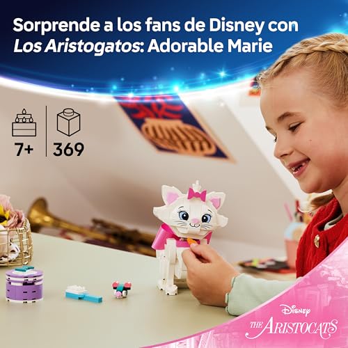 LEGO Disney Aristogatos Marie figura articulada de juguete con lazo de tela para niñas 43286 2