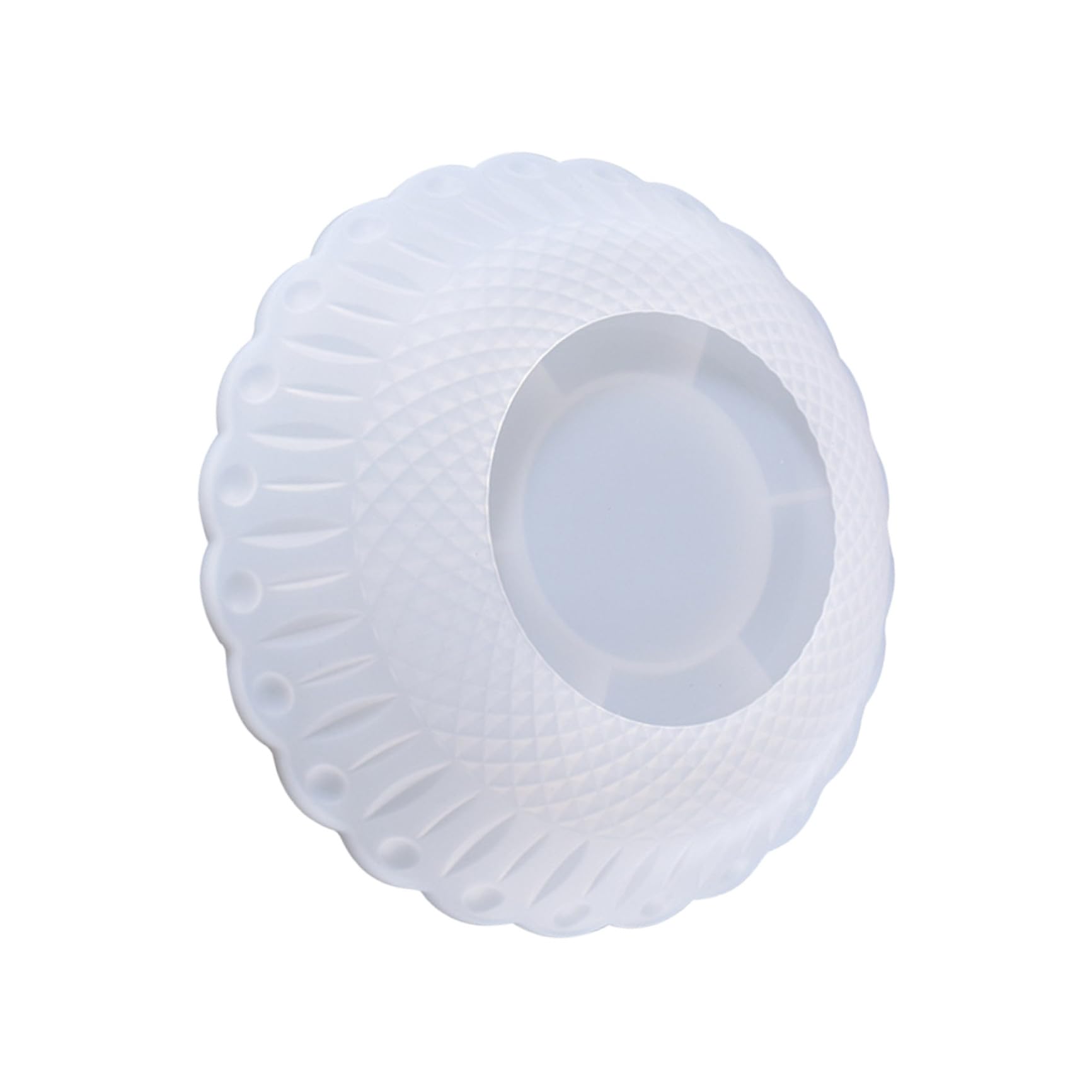 Silikonform Obsttellerform 1 Stück Kristall Epoxidform Weiß