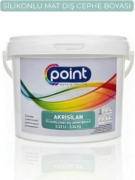 AKRİSİLAN - Silikonlu Mat Dış Cephe Boyası (Beyaz, 3,34 Kg)