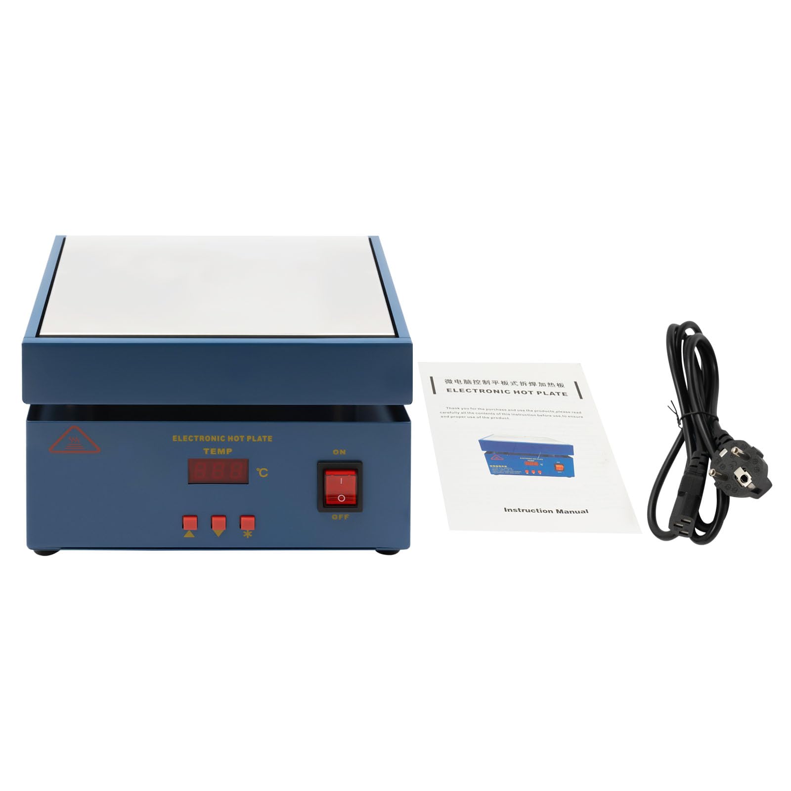 200X200 mm Mikrocomputer Elektrische Heizplatte, 220-250V Digitale LCD-Elektronische Heizplatten-Vorheizstation, Heizung Vorwärmen Löten Vorwärmstation
