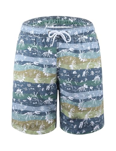 Men's Swimming Trunks with Soft Mesh Lining Retro Washed Summer Beach Shorts4