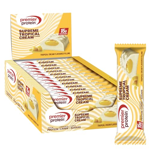 Collation Premier Protein Tropical Cream sans huile de palme pour la pause bureau