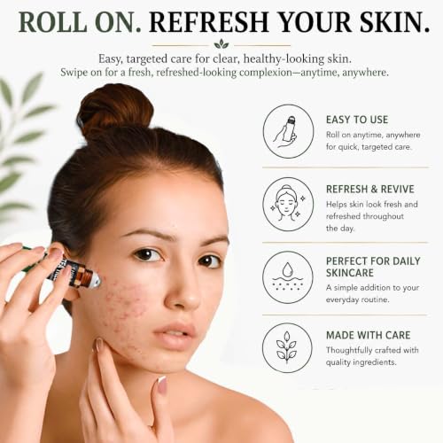 Image of Fiora Naturals Tea Tree Oil Roll On for Skin, Face, Nails, Cuticle & Scalp, Pre-Diluted