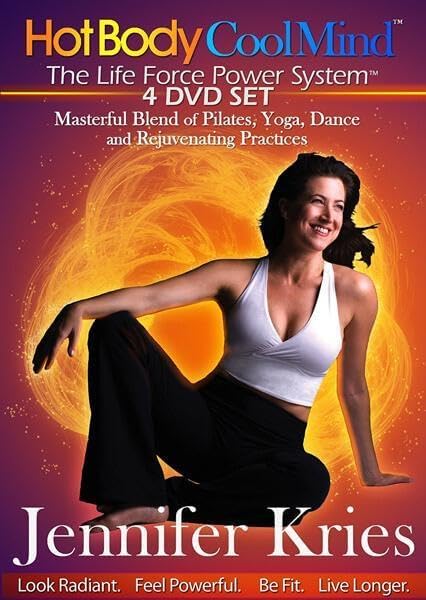 Hot Body Cool Mind 4 DVD Set by Jennifer Kries - A Masterful Blend of Pilates, Yoga, Dance and Rejuvenating Practices