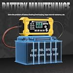 COREBOX Battery Charger 6-Amp 12V Car Battery Charger Chargeur Intelligent 12V, Trickle Charger,Battery Maintainer Desulfator with Temperature Compensation for Auto Motorcycle Lawn Mower Boat (Yellow)