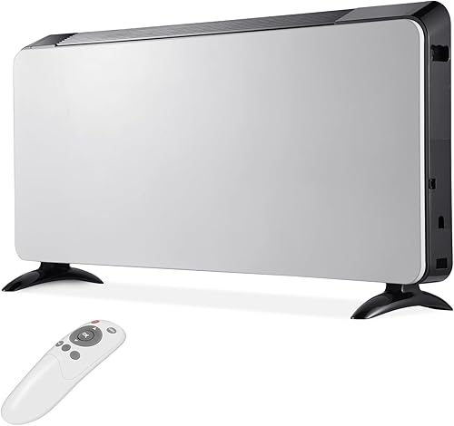 Calentadores de espacio de convección para uso en interiores, habitación grande, calentador infrarrojo de 1500 W con control remoto, temporizador de