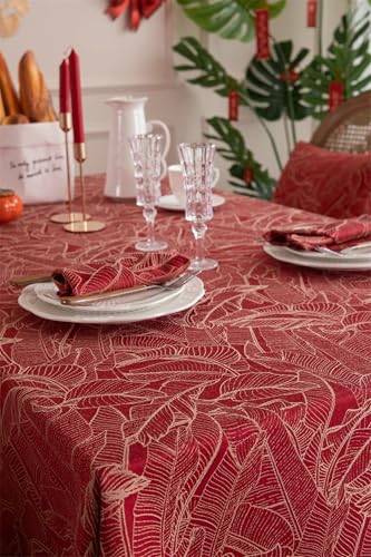Nappe anti tache lavable rectangle rouge pour en finir avec les corvées - 4