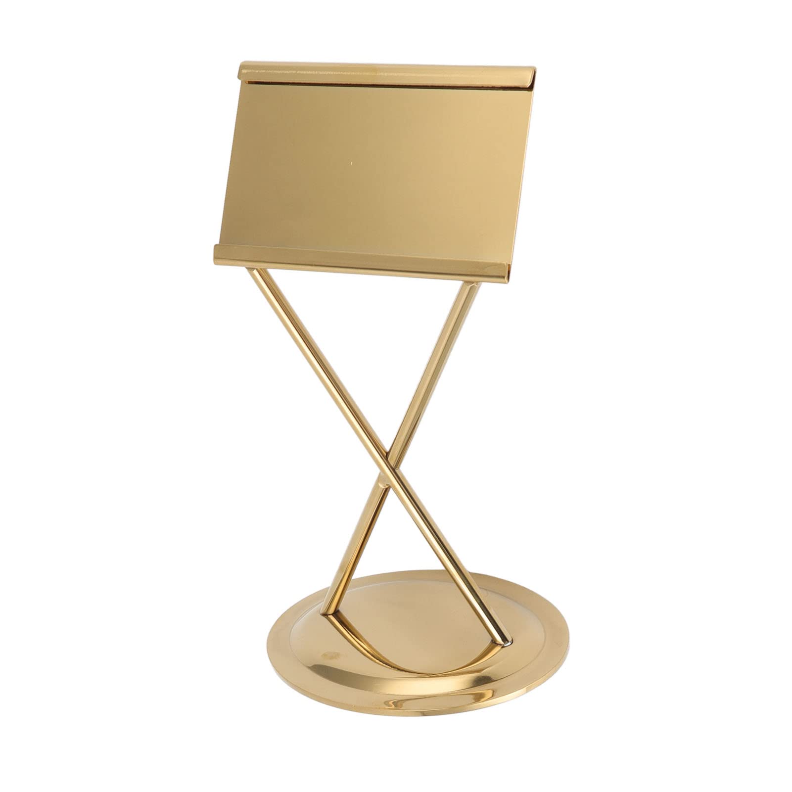 HAOHIZE Buffet Menu Holder, Food Labels for Party Buffet Party Signs for Food Weddings Place Cards Table Numbers Holder for Weddings Birthday Parties (Stainless steel gold)