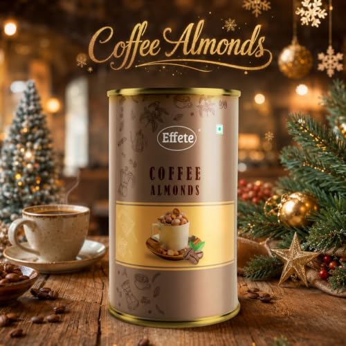 Image of Effete Coffee Almond - Chocolate Coated Coffee Almonds (96 g) - Crunchy Nuts Drenched in Smooth Milk Chocolate - Sweet Snack & Best Choice for Gifting an Occasions - Healthy Treat for All Ages
