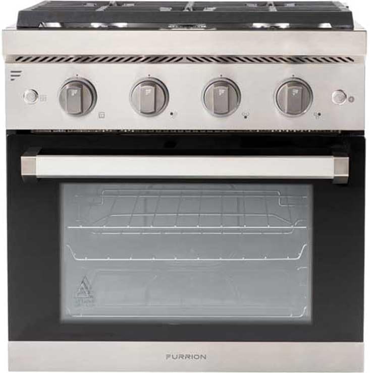 Furrion 2021135689 Chef Collection 24" RV 3-Burner Gas Range - Stainless Steel