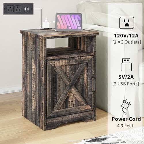 image for AMERLIFE 5-Piece Farmhouse Table Set Includes Fireplace TV Stand, Coff