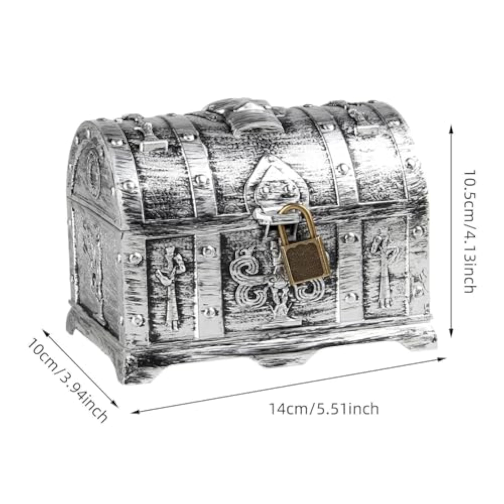 Antique Pirate Treasure Chest for Brooches and Bracelets