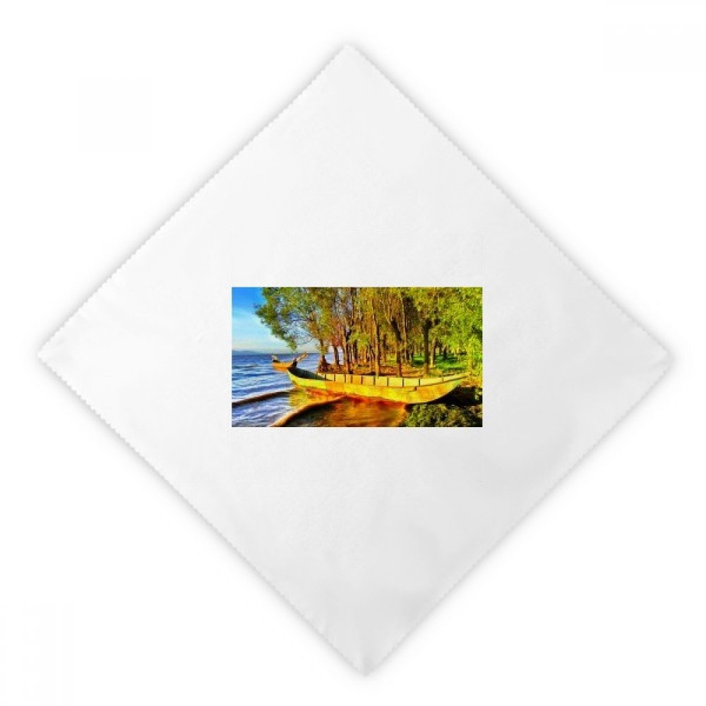 Servilletas de tela decorativas con foto del mar para cenas elegantes en casa, 2 uds