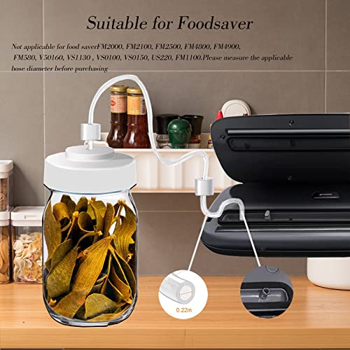 Electric Mason Jar Vacuum Sealer, Vacuum Sealer Can Opener Silicone Hose Connector For Regular Mouth And Wide Mouth Food Cans, Jar Vacuum Sealer With Electric Vacuum Pump And Jar Lids For Food Storage #TOP1