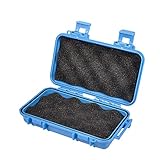 Yosoo Health Gear Waterproof Shockproof Box, Plastic Protective Hard Case, Outdoor Survival Box Hard Drive Case, Protective Grip Carry Phone Case Airtight Outdoor Survival Storage Container (S, Blue)