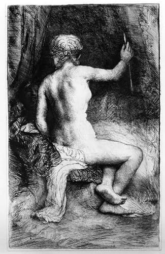 Affiche Toile La Femme à la Flèche Rembrandt Décoration Murale Portrait