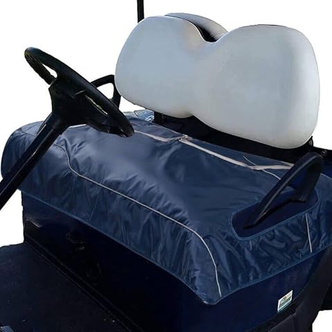 Golf Cart Seat Covers,EZGO Seat Cover, Heavy Duty Golf Cart Seat Blanket,Travel Sports Cart Seat Cushion Covers for 2-Person Seats Club Car, Golf Cart Accessories. Golf Cart EZGO Seat Covers. (Blue) Cover