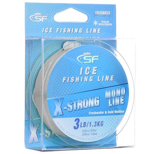 SF 3LB/1.3KG 330YD/300M X-Strong Ice Monofilament Fishing