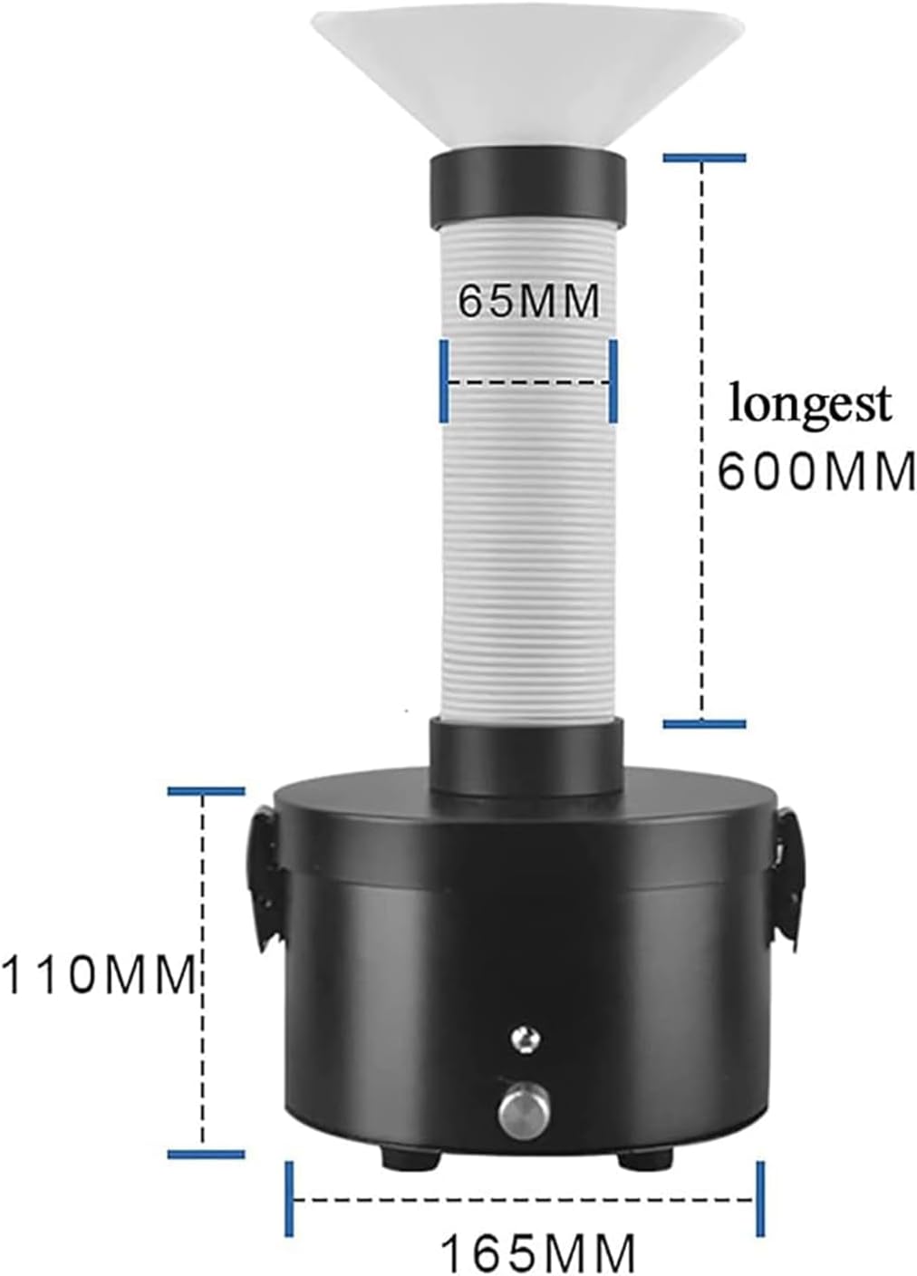 Mini Solder Fume Extractor, Bench Solder Smoke Absorber, Desktop Welding Smoke Sucker Remover, Longest Length Smoke Pipe 600mm, Free Adjustment Angle, for DIY Welding Work